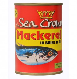 Sea Crown Mackerel In Brine & Oil   Tin  425 grams